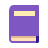 Libro violeta que lleva a tercera pagina